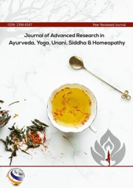 Journal of Advanced Research in Ayurveda, Yoga, Unani, Siddha and Homeopathy - Volume 3 - 2016