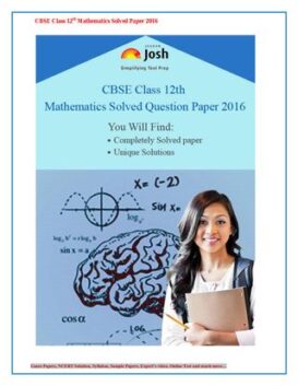 CBSE Class 12th Mathematics