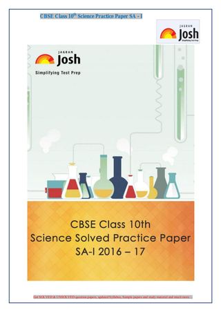 2-11765.jpg CBSE Class 10th Science Solved Practice Paper - Image 1