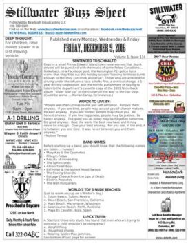 Stillwater Buzz Sheet