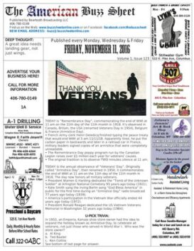 The American Buzz Sheet