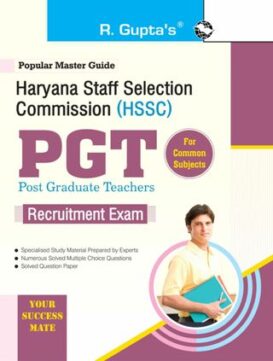Haryana Staff Selection Commission PGT Common Subject Recruitment Exam Guide