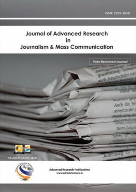 Journal of Advanced Research in Journalism & Mass Communication Volume 1 - 2014