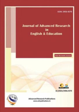 Journal of Advanced Research in English & Education - Volume 2 - 2017