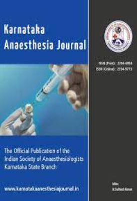 Karnataka Anaesthesia Journal