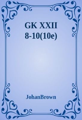 GK XXII 8-10(10e)