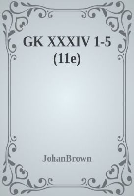 GK XXXIV 1-5 (11e)
