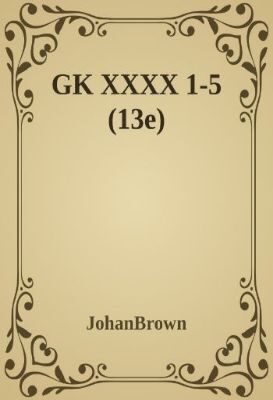 GK XXXX 1-5 (13e)