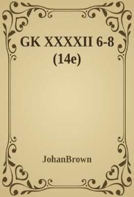 GK XXXXII 6-8 (14e)