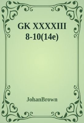 GK XXXXIII 8-10(14e)