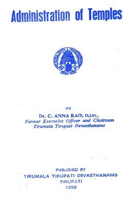 Administration Of Temples
