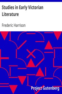 Studies in Early Victorian Literature