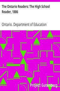 The Ontario Readers: The High School Reader, 1886