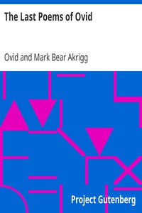 The Last Poems of Ovid