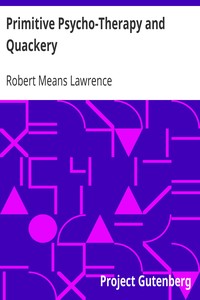 Primitive Psycho-Therapy and Quackery
