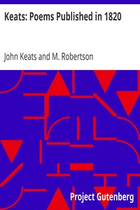 Keats: Poems Published in 1820