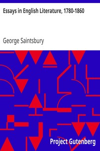 Essays in English Literature, 1780-1860