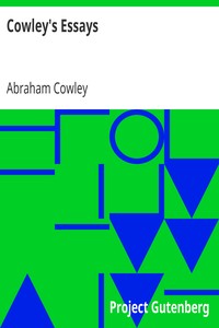 Cowley's Essays