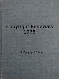 Copyright Renewals 1978