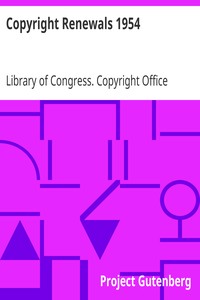 Copyright Renewals 1954