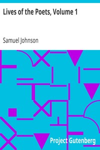 Lives of the Poets, Volume 1